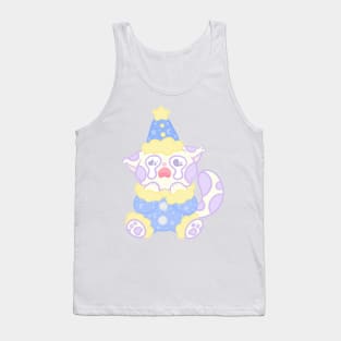 Crying starry cat clown Tank Top